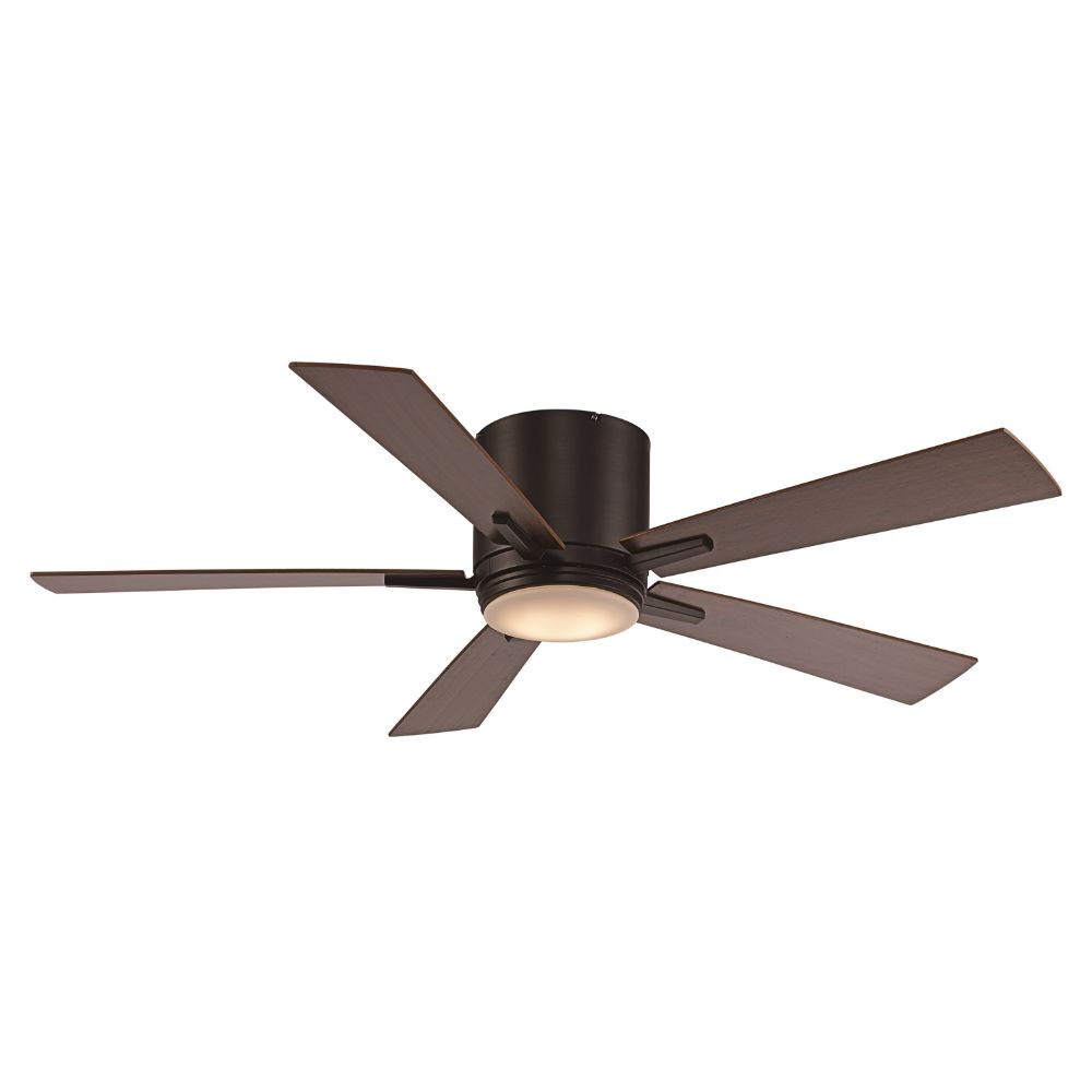 Trans Globe Lighting F-1017 ROB Finnley LED Fan-5 Blades with Wall Control in Rubbed Oil Bronze